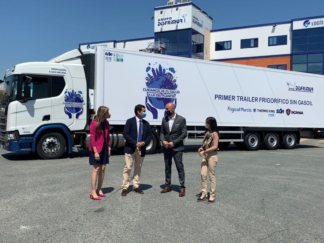 El primer tráiler frigorífico impulsado por energía limpia de toda España se encuentra en Murcia 