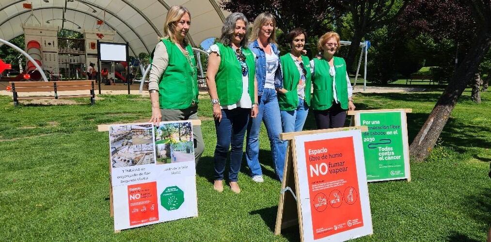 La zona infantil del Parque de las Cuatro Estaciones, nueva zona sin humo