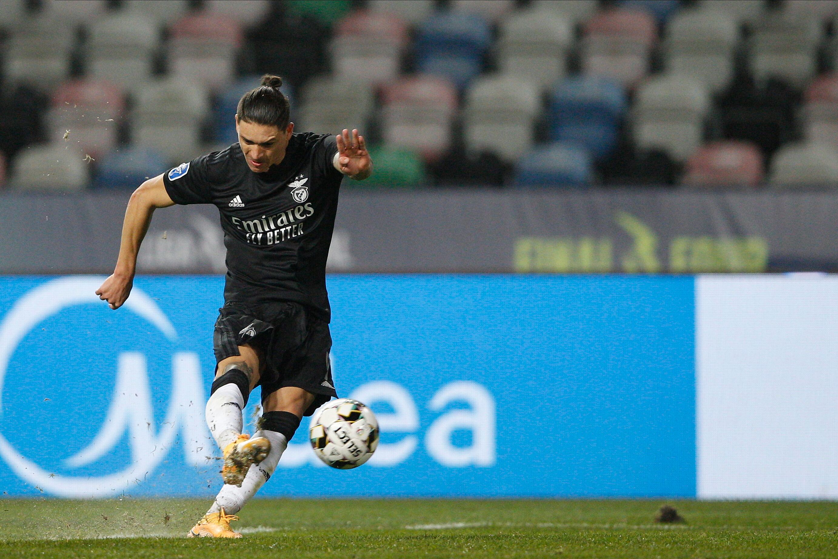 Darwin Núñez, durante un partido con el Benfica