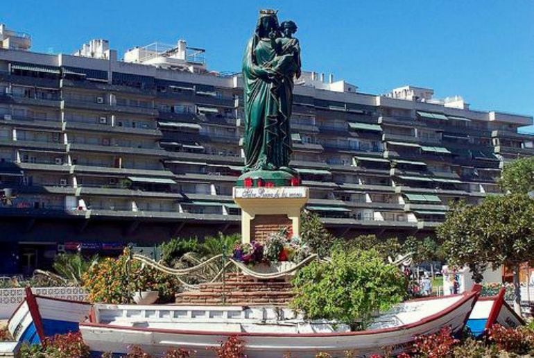 La actual imagen de la patrona de Fuengirola (Málaga), la Virgen del Carmen