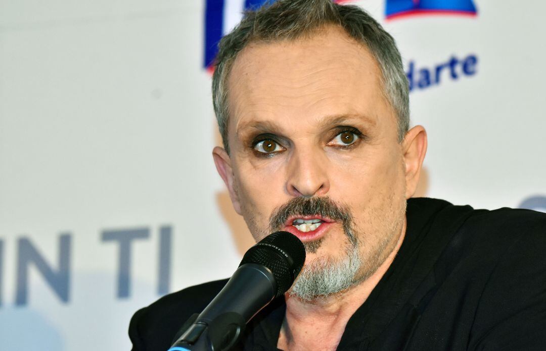 Miguel Bose durante una rueda de prensa en México el pasado mayo de 2019. 