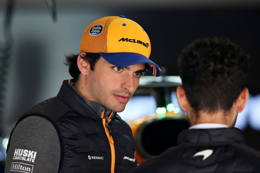 Carlos Sainz, durante los entrenamientos del Gran Premio de China