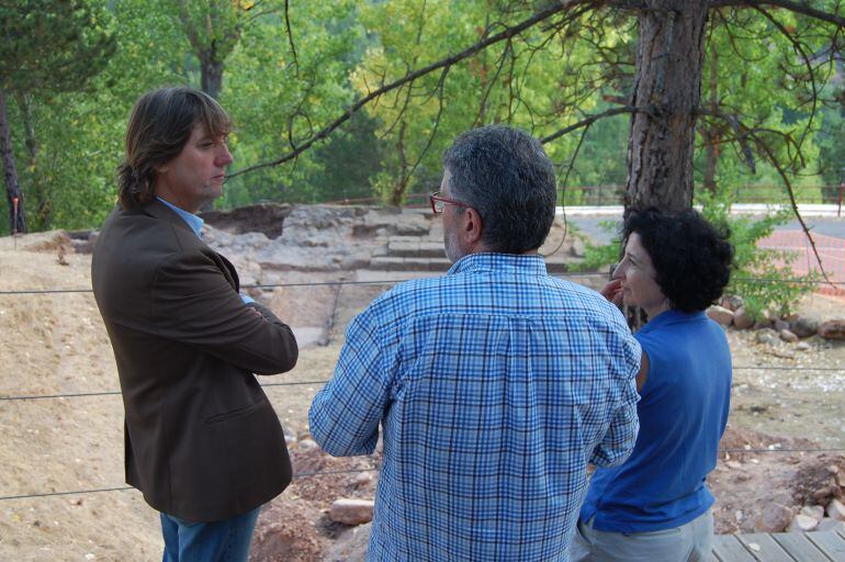 Carlos Martinez en su visita a los trabajos del programa Soria Oculta