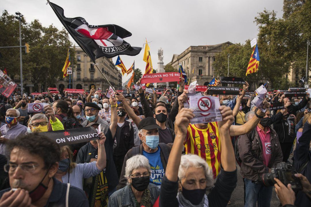 Protestes per la presència del Rei a Barcelona
