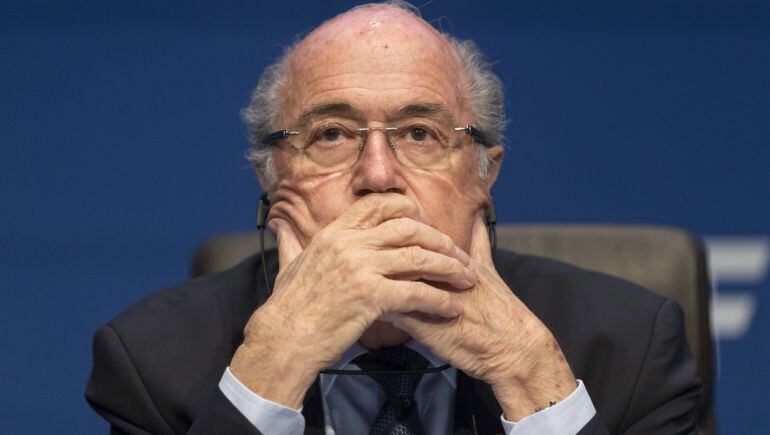 El suizo Joseph Blatter, suspendido como presidente de la FIFA.