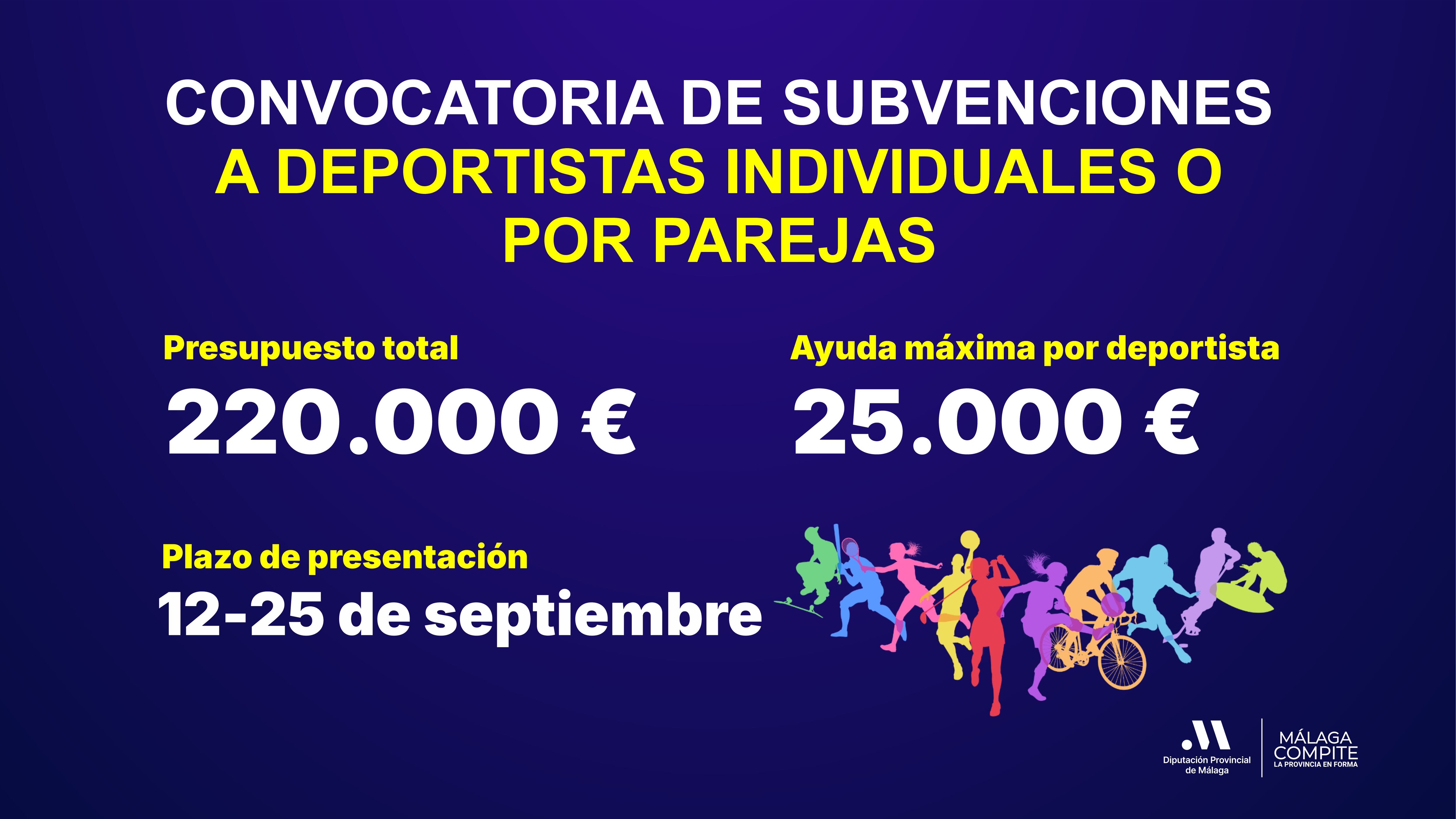 Subvenciones a deportistas a través de Málaga Compite