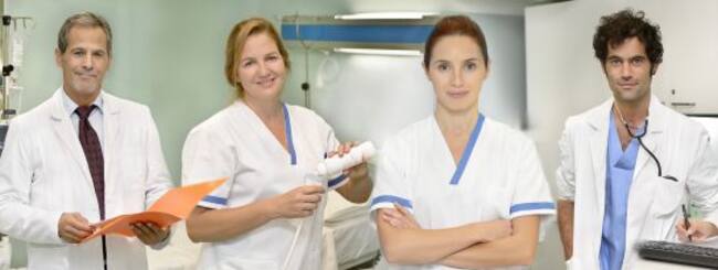 Los actores de la docu-ficción 'Centro médico'