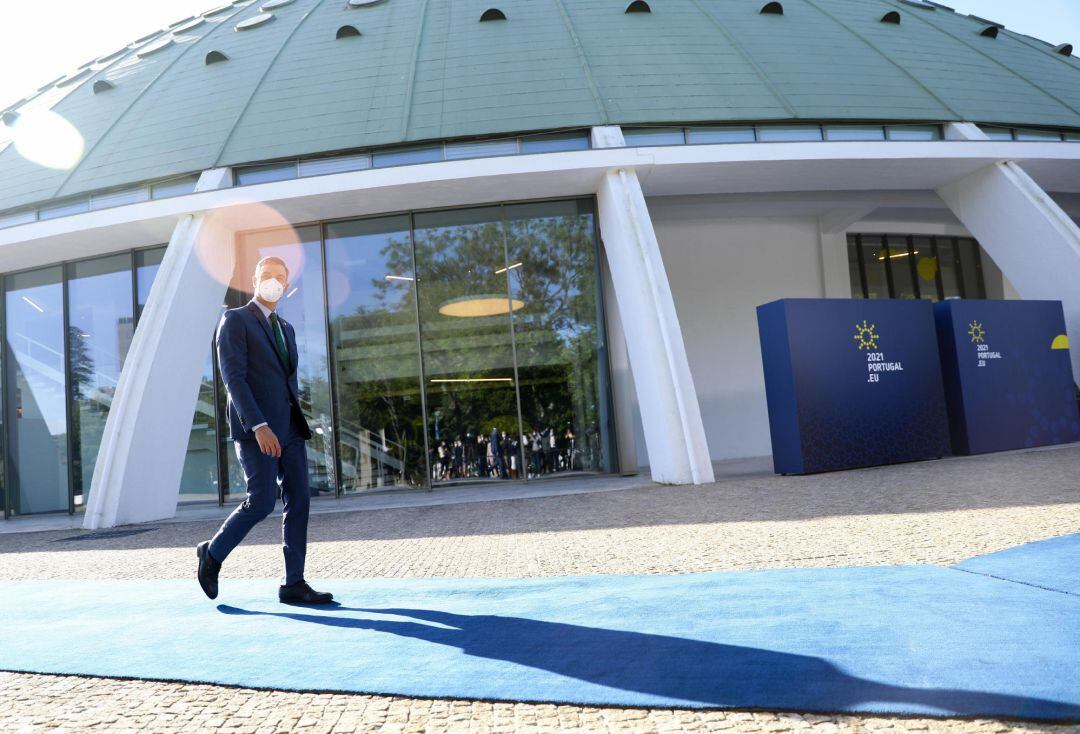 Pedro Sánchez, durante la cumbre de Oporto