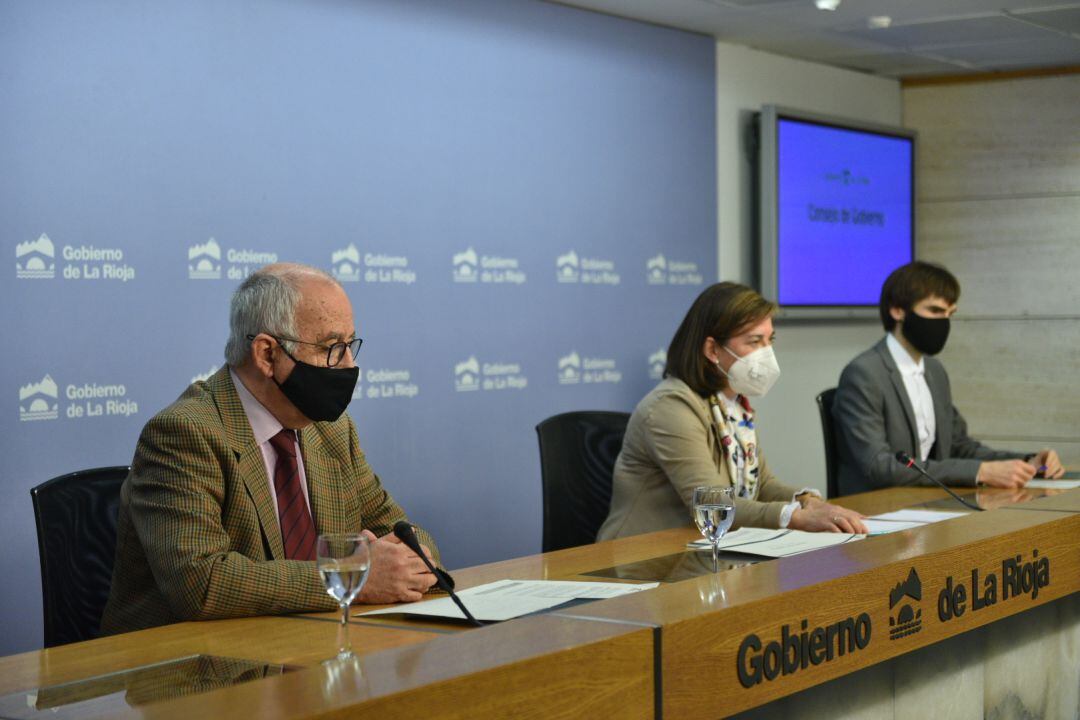 Fotografía de la rueda de prensa posterior al Consejo de Gobierno.