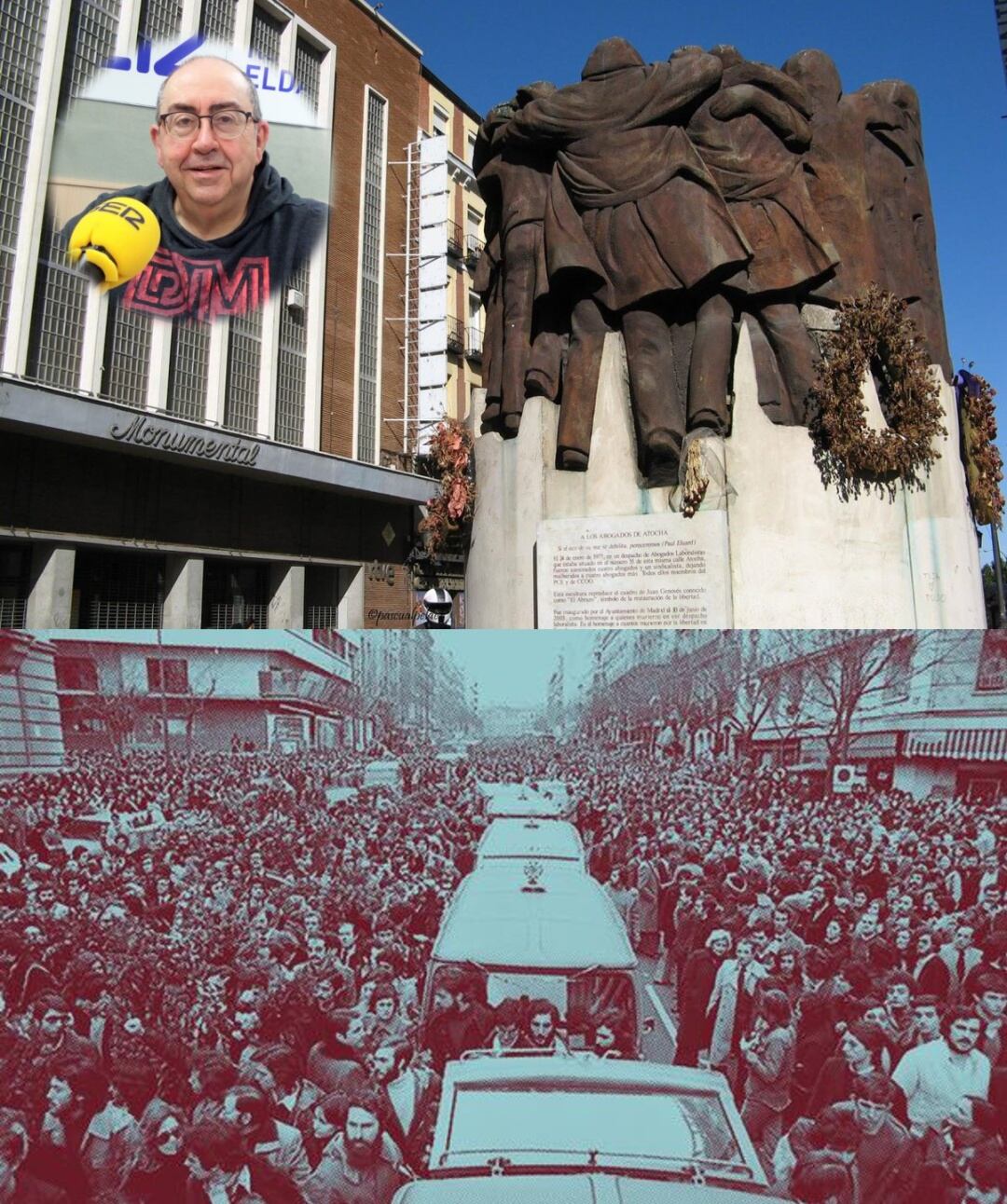 Se cumplen 44 años de la “matanza de Atocha”, un atentado cometido por terroristas de extrema derecha en el centro de Madrid la noche del 24 de enero de 1977