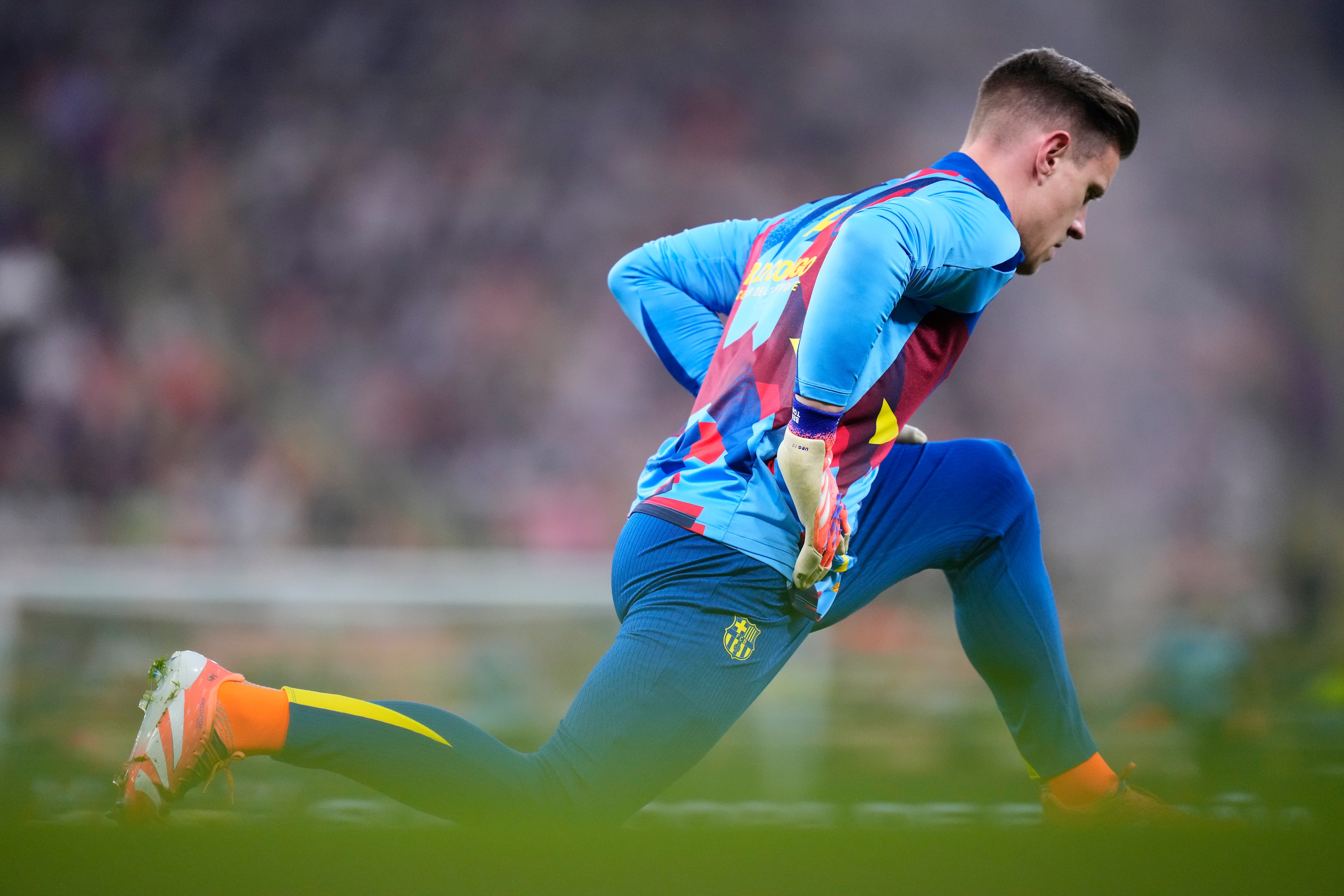 Ter Stegen entrena con el FC Barcelona