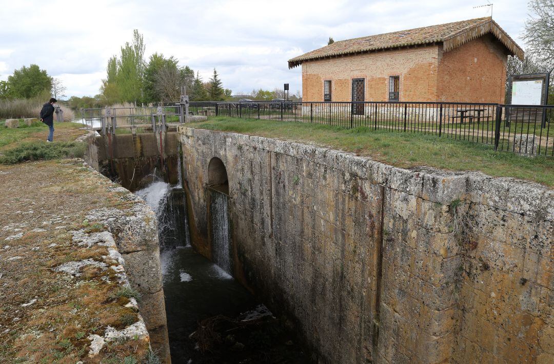 Zona a revitalizar en el entorno del Canal de Castilla en Villamuriel de Cerrato (Palencia)