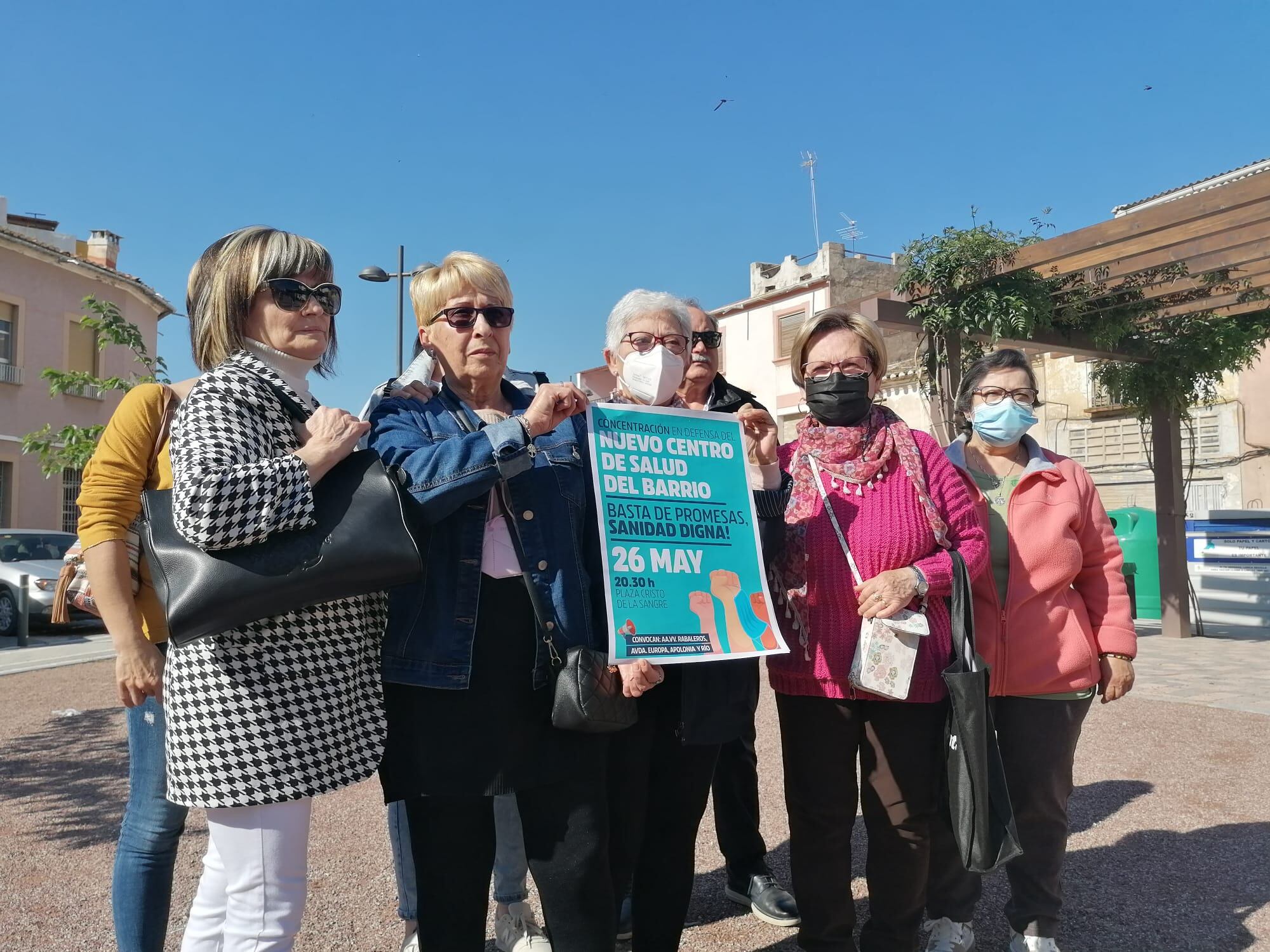 Las asociaciones vecinales de Rabaleros, Apolonia, Río y Avda. Europa convocan para el jueves 26 de mayo una concentración en la Plaza Cristo de la Sangre