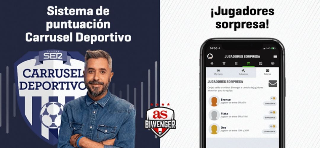 Llega el sistema de puntos de Carrusel Deportivo a Biwenger