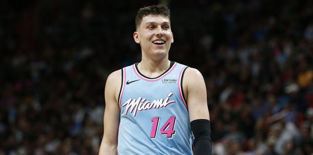 Tyler Herro, durante un partido con Miami Heat