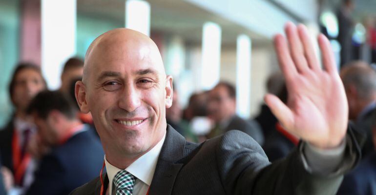 Luis Rubiales, a su llegada a la RFEF