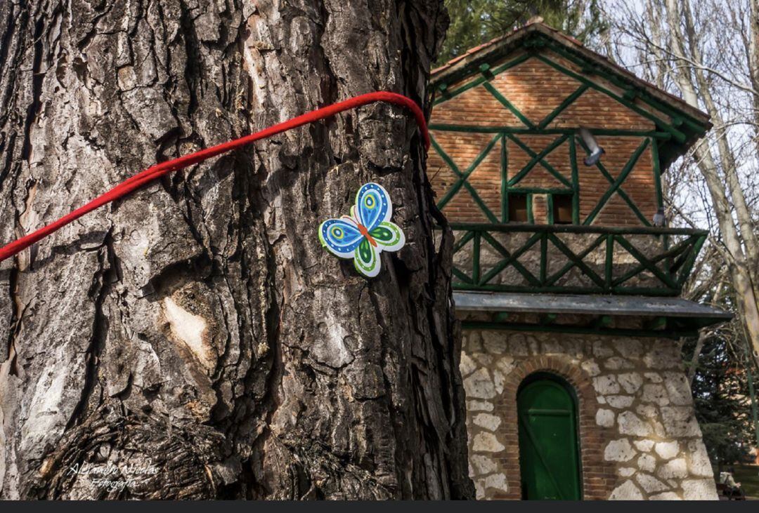 Talan un árbol en Los Jardinillos de Palencia