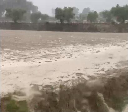 Lluvia en Montesol la tarde del lunes
