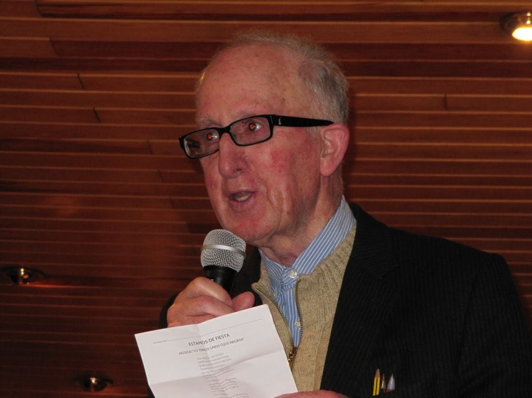 Domiciano Monjas en un acto 