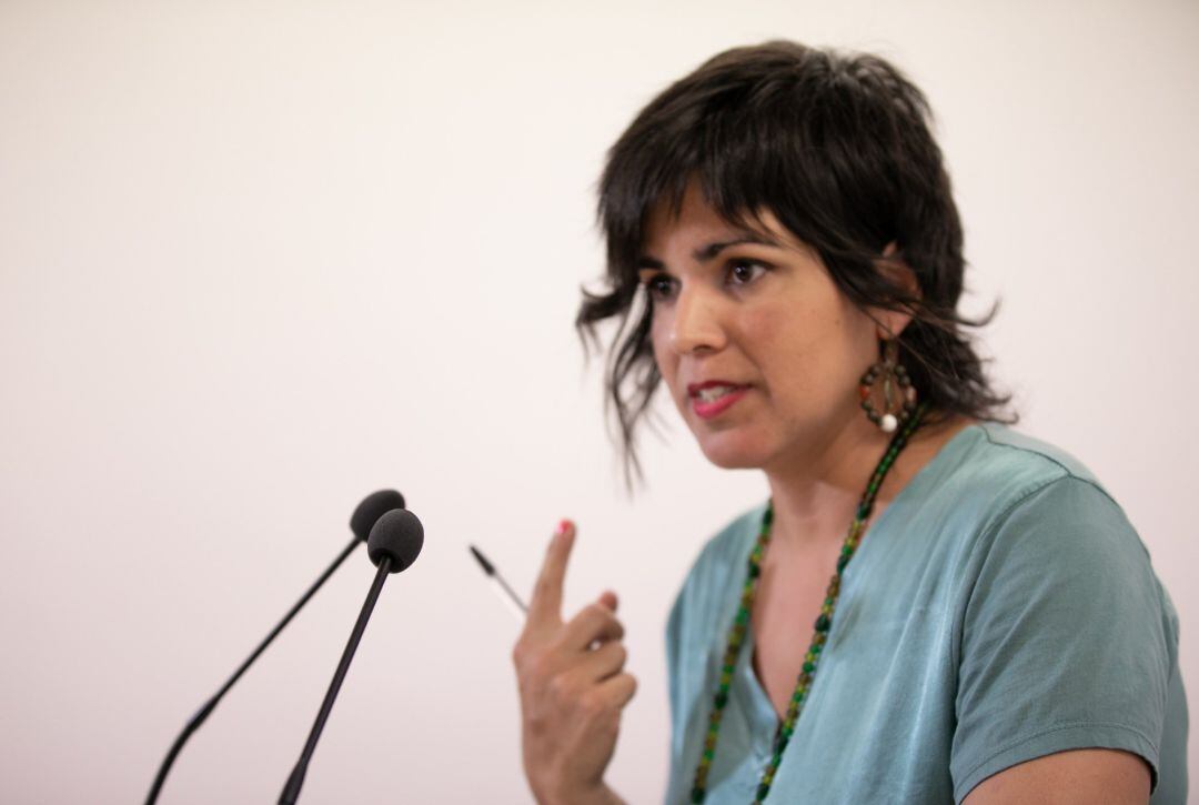 Teresa Rodríguez, presidenta del grupo parlamentario Adelante Andalucía