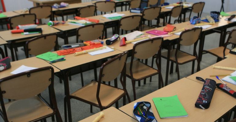 Aula de música en un colegio de Tres Cantos