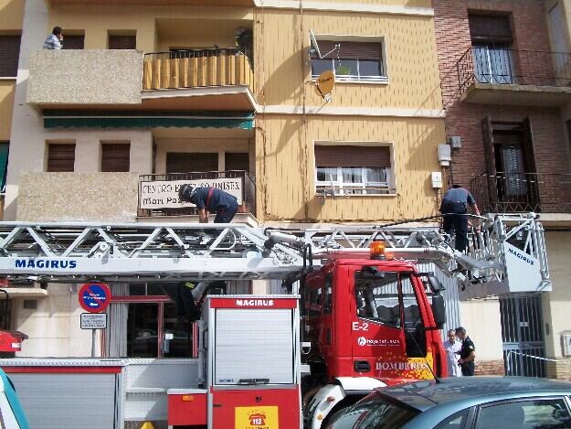 Una de las actuaciones de los bomberos durante el pasado año