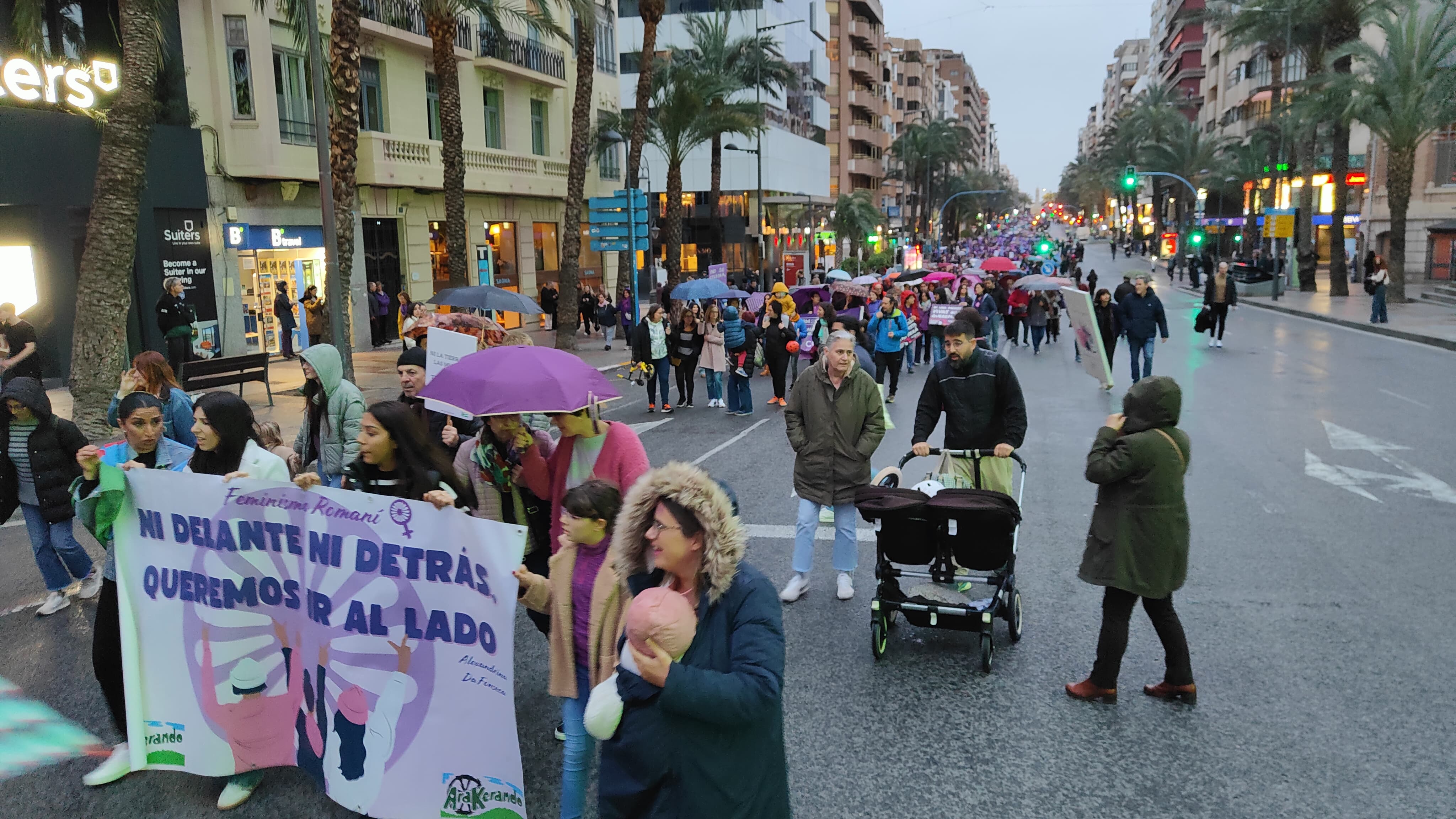 Manifestación del 8 de marzo por las calles de Alicante