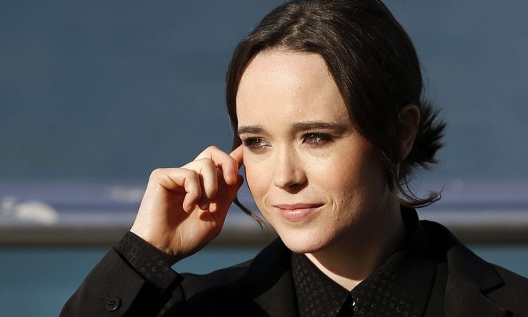 GRA031. SAN SEBASTIÁN, 24/09/2015.- La actriz Ellen Page, que protagoniza &quot;Freeheld&quot;, tras la presentación de la cinta hoy a concurso, en el 63 Festival de Cine de San Sebastián. EFE/Javier Etxezarreta