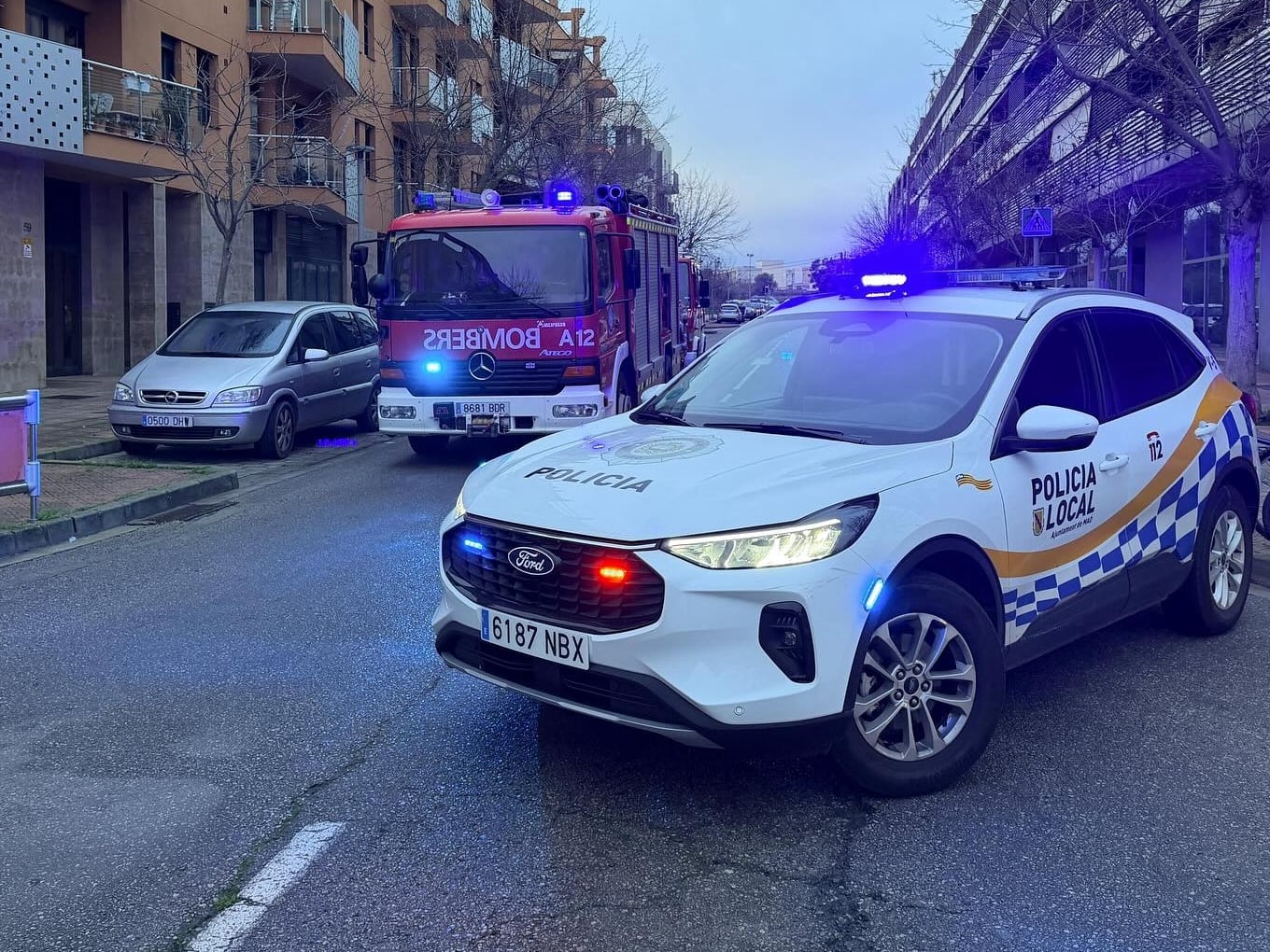 La circulació s'ha hagut de tallar uns minuts