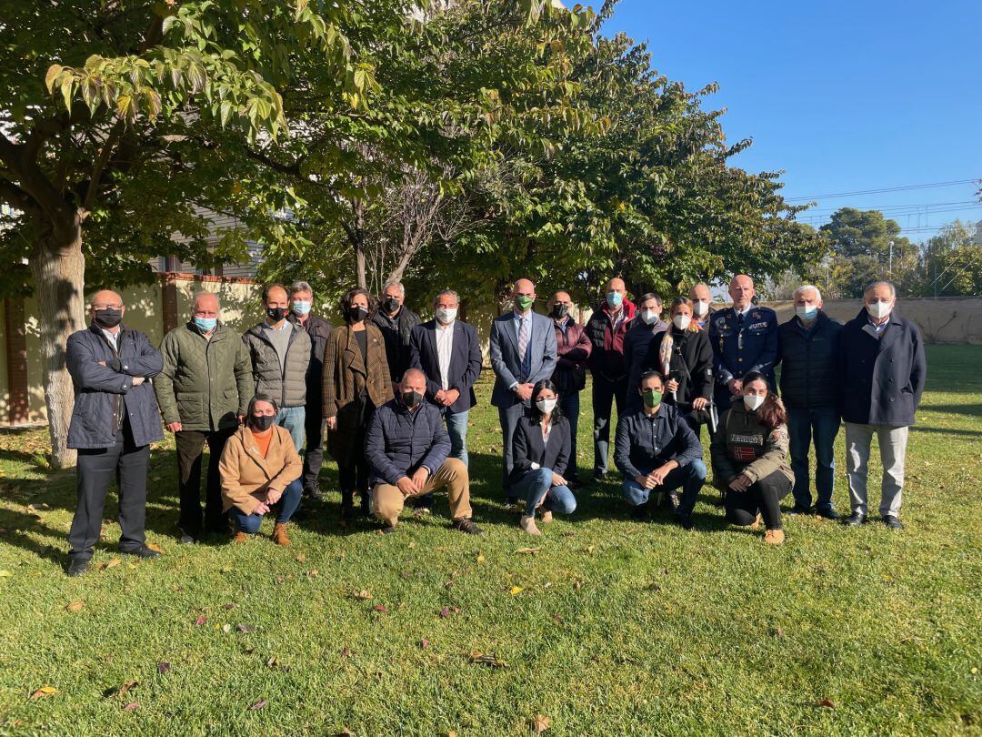 Representantes de la entidades participantes en el Proyecto LIFEFarming Bardenas Reales