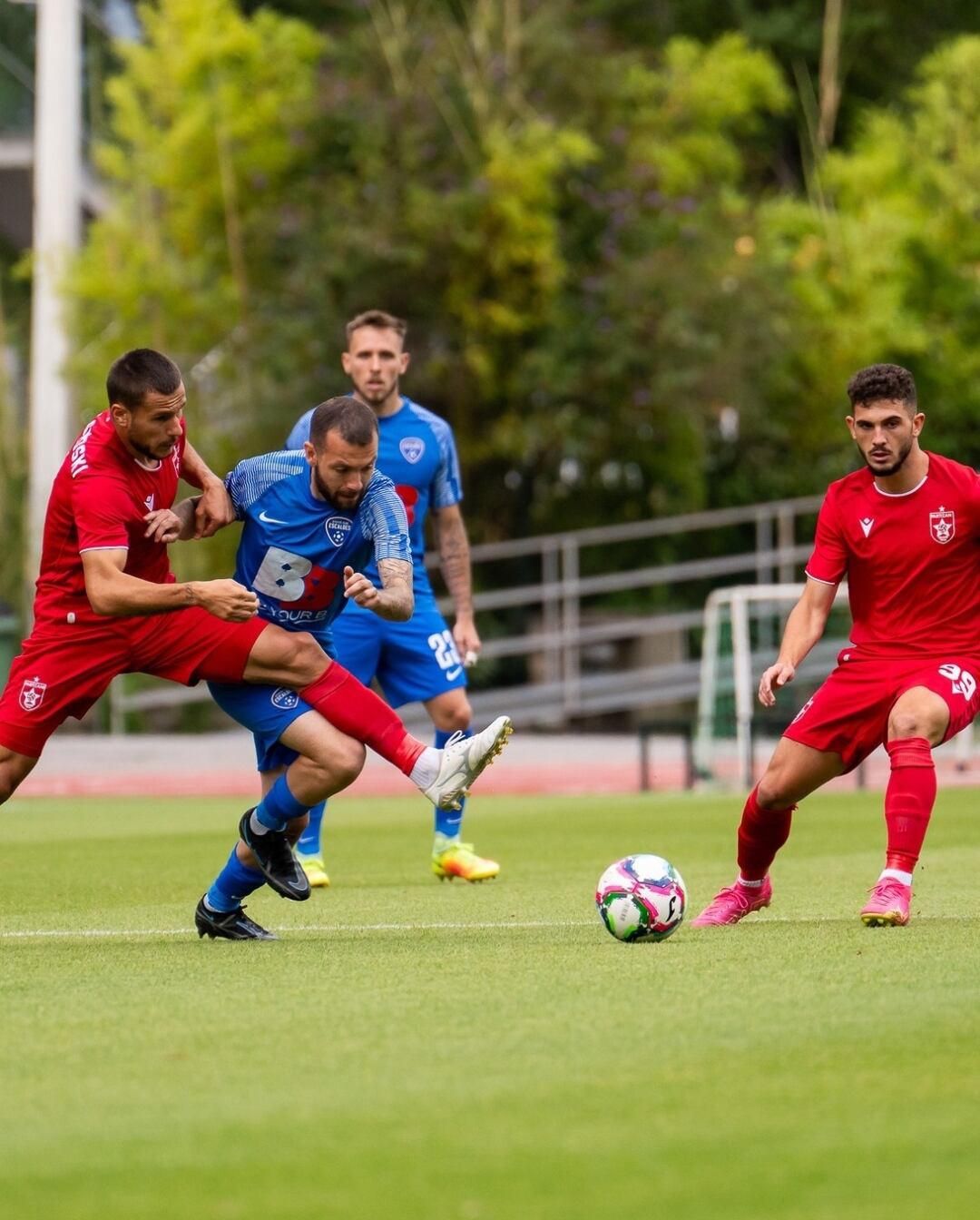 Un instant del partit d'ahir.