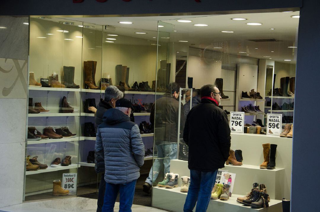 Un establiment comercial de l'avinguda Meritxell.