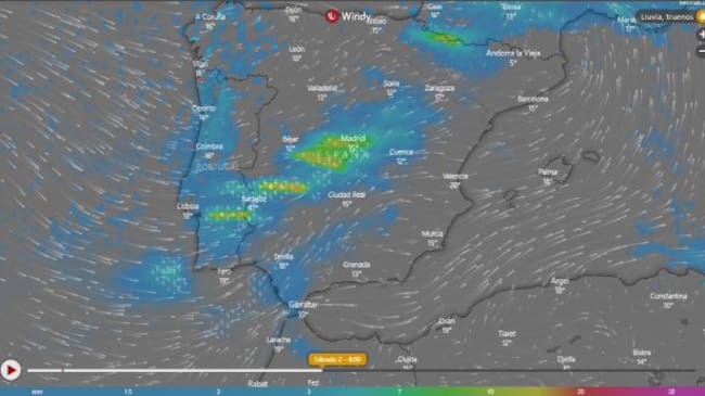 El tiempo para el sábado 2 de noviembre.
