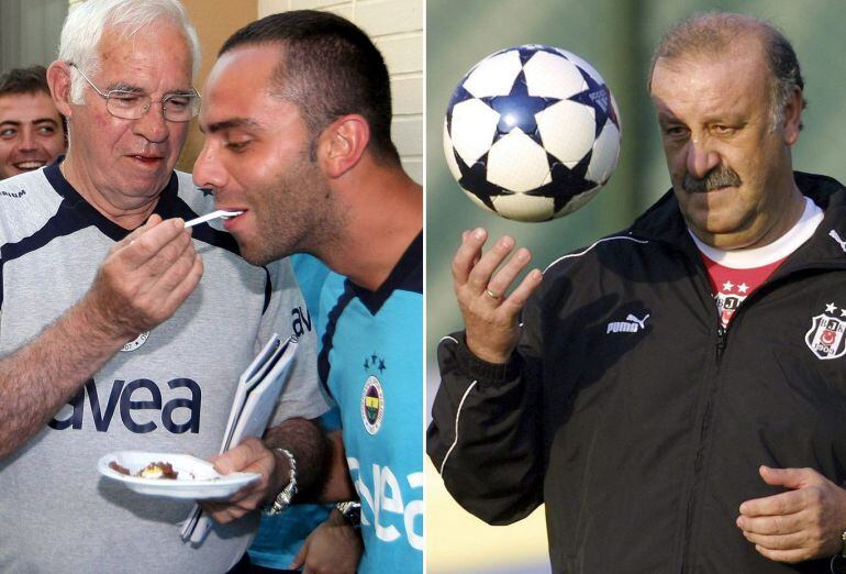 Del Bosque y Luis Aragonés, en sus sendos pasos por la liga de Turquía