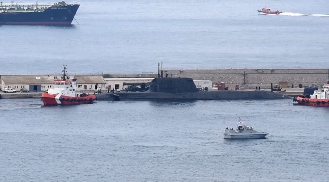 Submarino HMS Ambush en Gibraltar