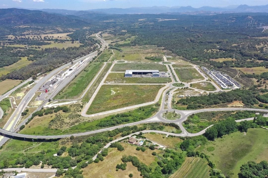 Vista aérea de la zona logística.