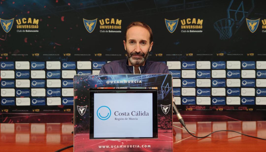 Sito Alonso en la rueda de prensa previa ante el Barça