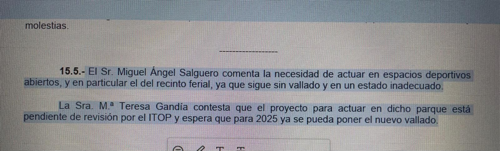 Solicitudes hechas por el PP