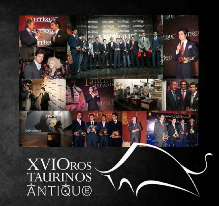 Collage con algunas de las imágenes de los premios taurinos concedidos por Antique Theatro