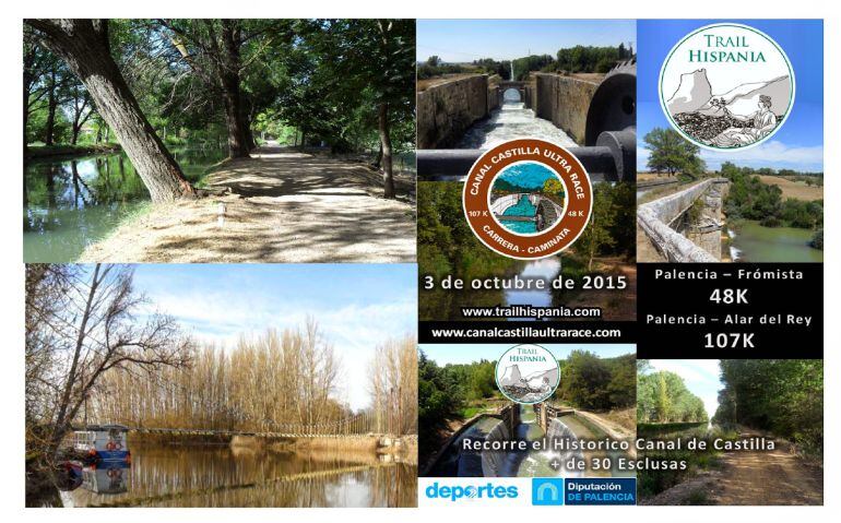 La prueba propone dos recorridos por el Canal de Castilla. Tendrá lugar el sábado.