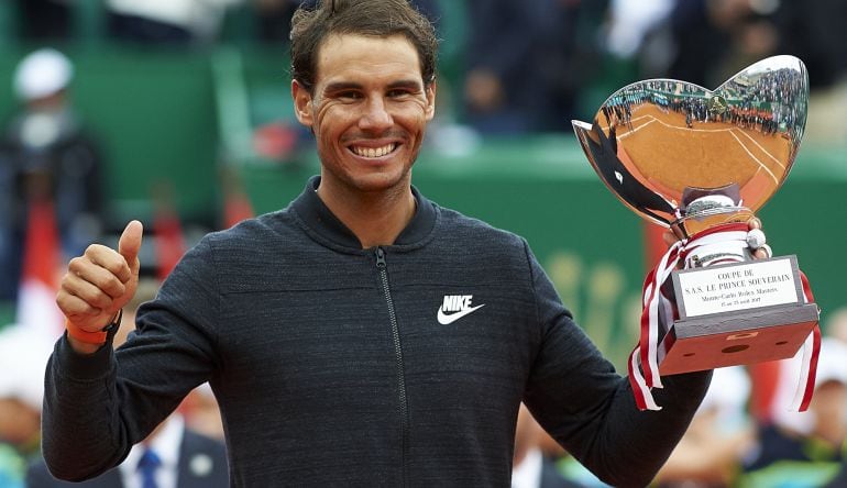 Rafa Nadal, con su torneo de ganador en Montecarlo.