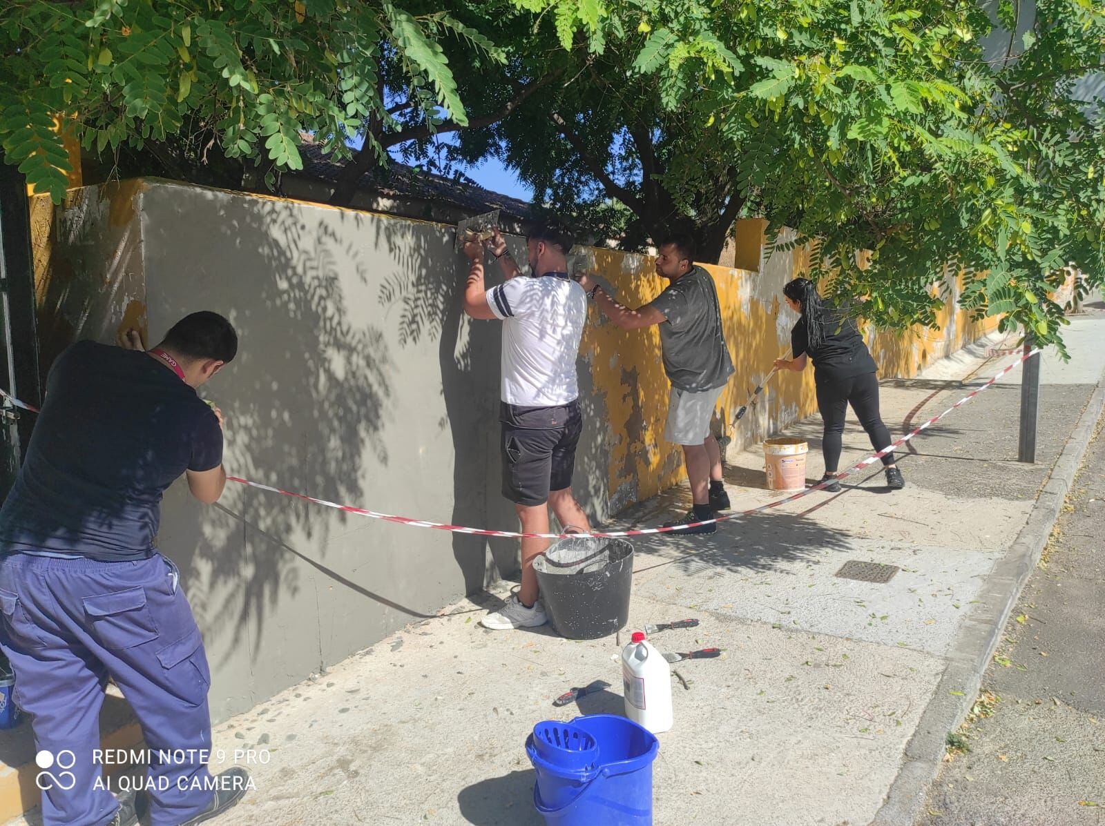 Trabajos de adecentamiento de cole gios en Algeciras