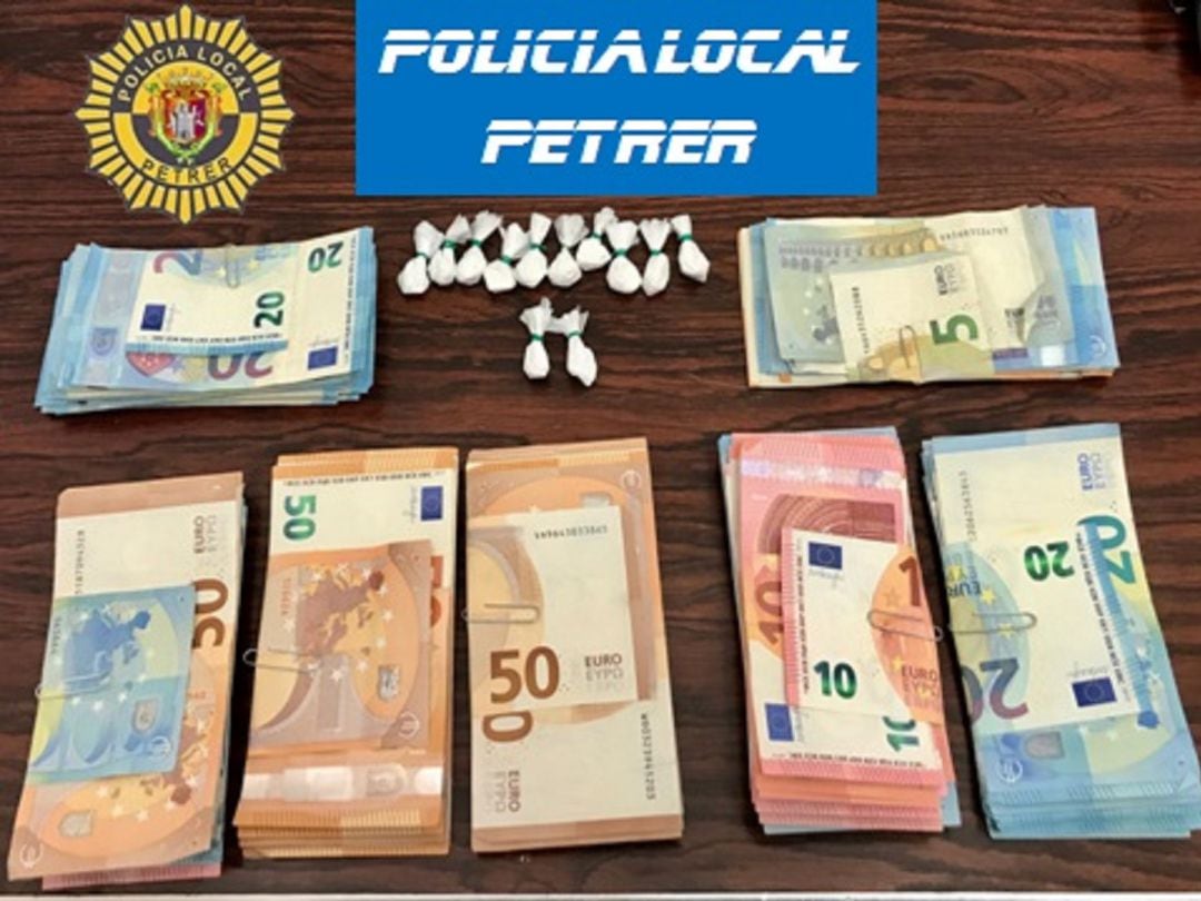 Sustancia y dinero intervenido