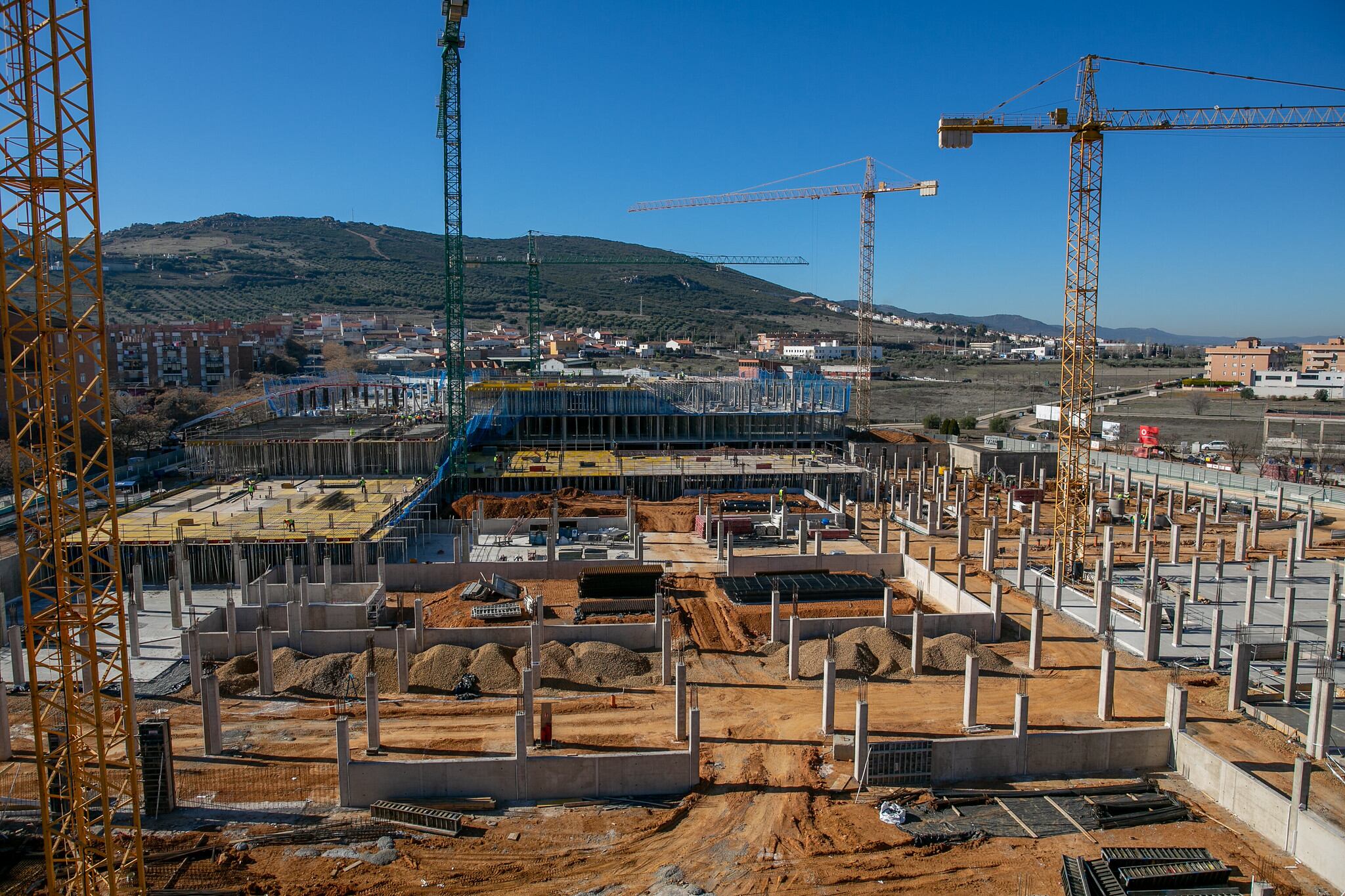 Avance obras nuevo hospital de Puertollano