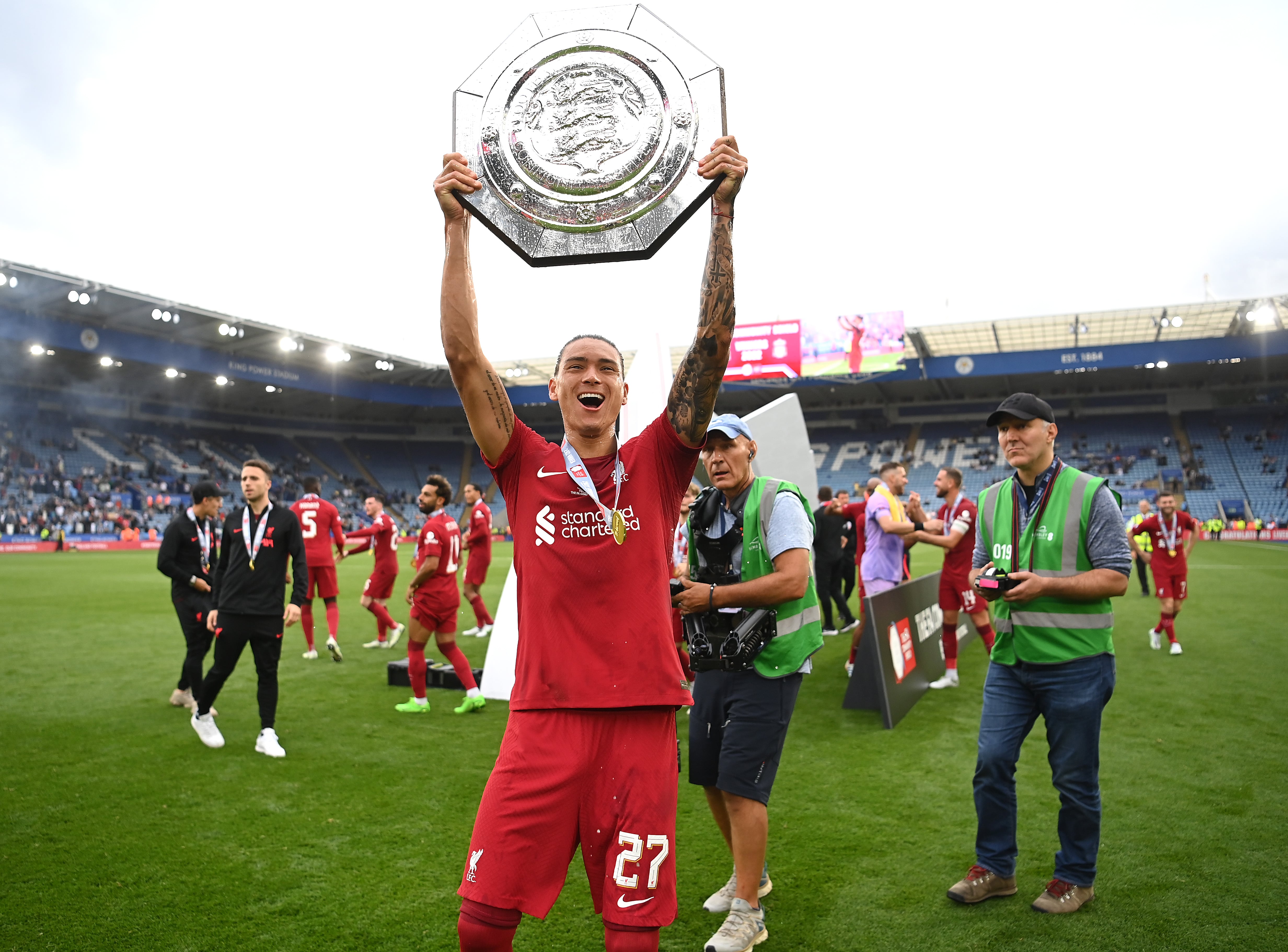 Darwin Núñez levanta la Community Shield