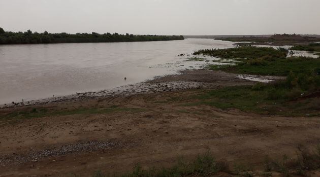 El río Tigris, a su paso por Qayara.