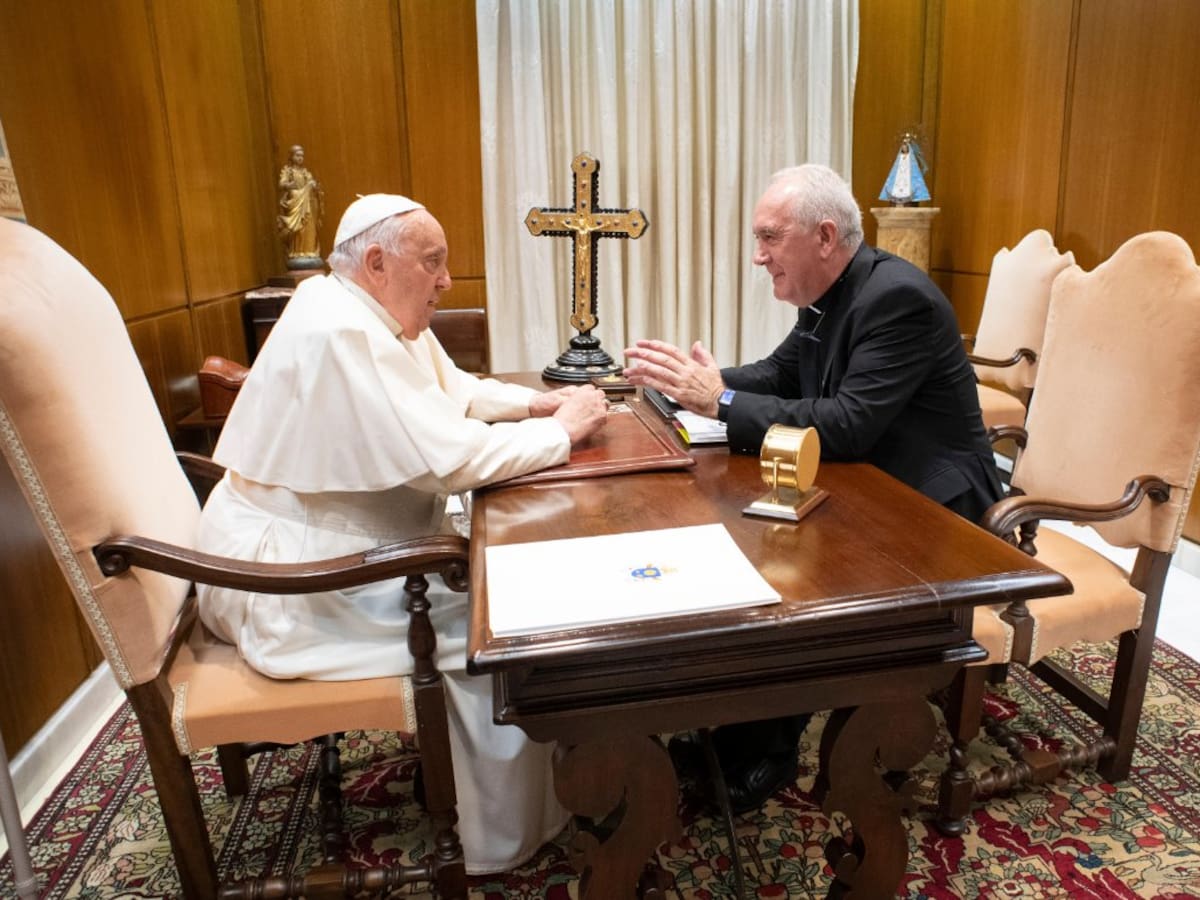 El papa Francisco recibe al obispo de Barbastro-Monzón tras el nombramiento del comisario pontificio para Torreciudad