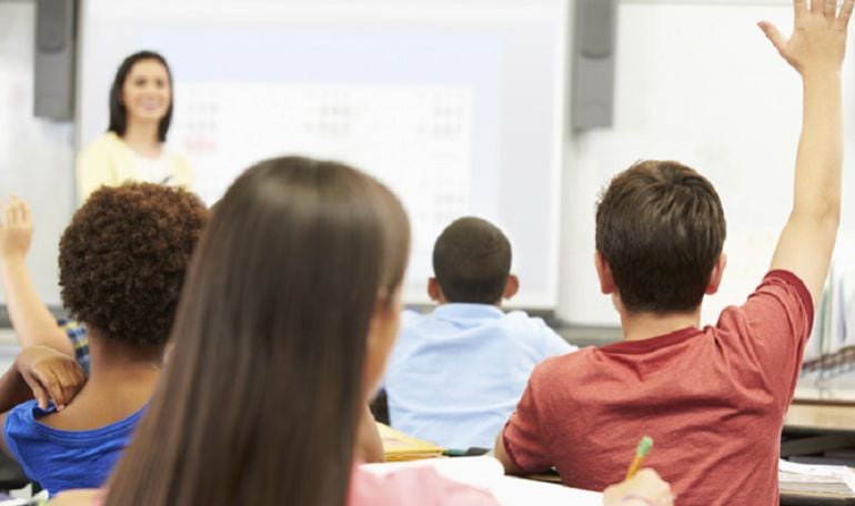 Profesora en clase