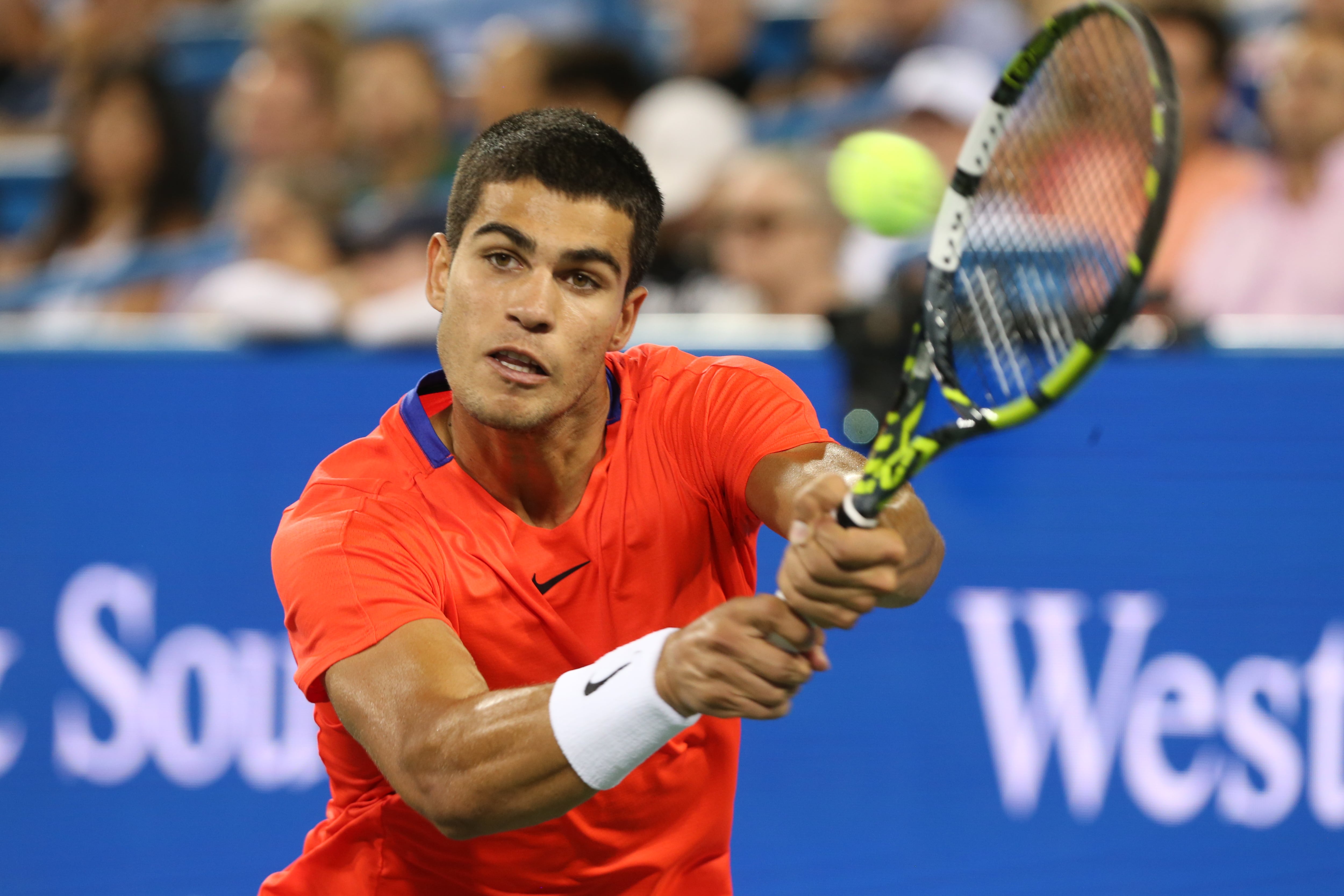 Carlos Alcaraz debuta en el US Open contra Sebastián Báez EFE/ Mark Lyons