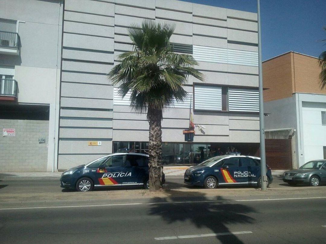 Dependencias policiales de Don Benito donde han pasado la noche los detenidos